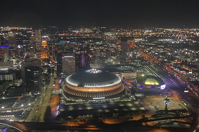 New Orleans City Lights Night Helicopter Tour - Night New Orleans from above: fast, bright, and crowd-free
