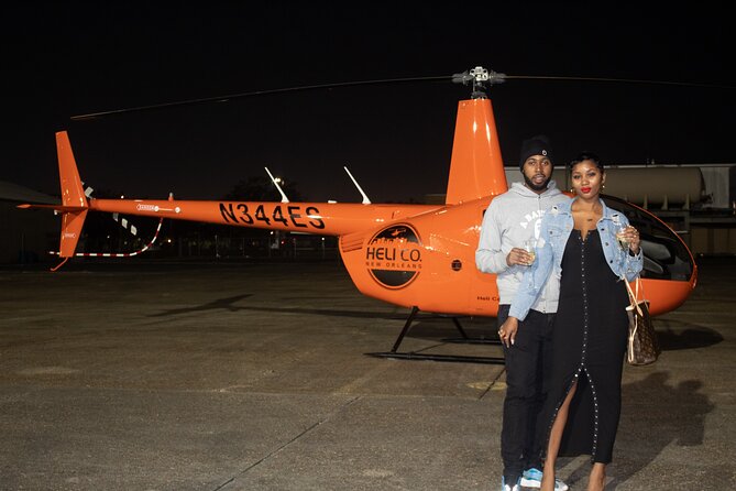 New Orleans City Lights Night Helicopter Tour - The Superdome night pass: the first look at New Orleans lighting