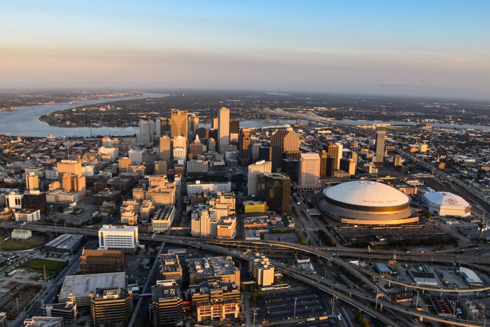New Orleans: Daytime City Helicopter Tour - The Swamp Option: Lake Borgne, Marsh Views, and a Few Odd Surprises