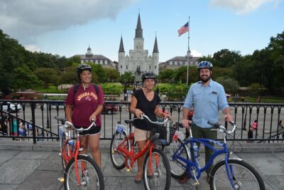 New Orleans French Quarter & Cemetery Bike Tour - Jackson Square: where the city feels like the city