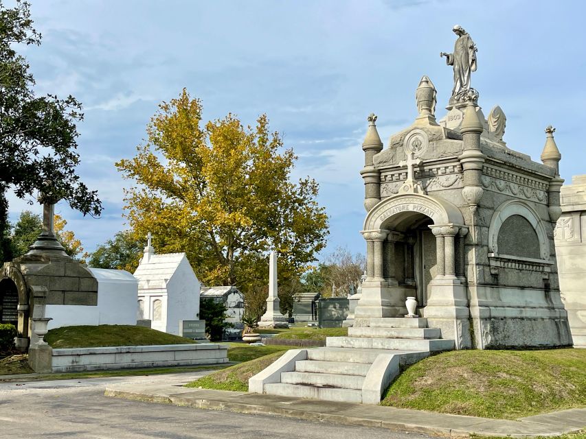 New Orleans: Millionaire’s Tombs of Metairie Cemetery Tour - Stained glass and an Islamic-inspired limestone tomb