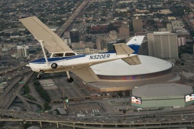 New Orleans Sightseeing Flight - French Quarter From Above: Jackson Square and the Cemeteries View