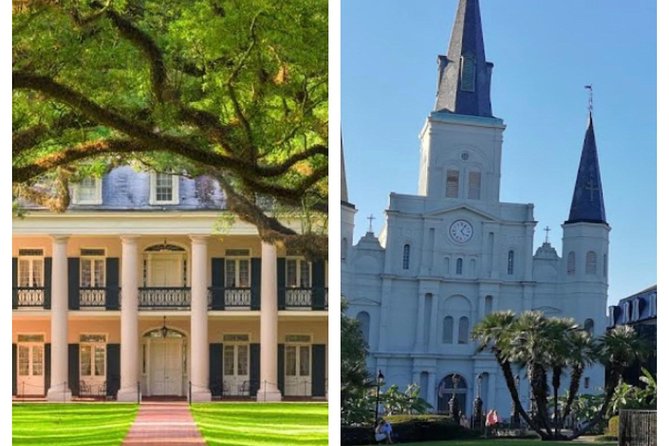 Oak Alley Plantation and New Orleans City and Cemetery Tour - French Quarter snapshots: Jackson Square, St. Louis Cathedral, the Cabildo