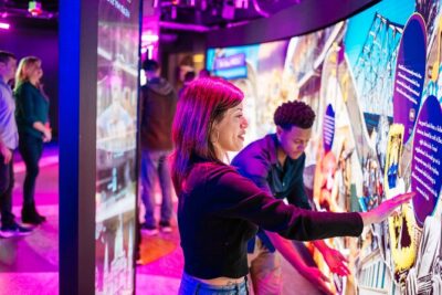 Vue Orleans: Observation Deck Entry Ticket - Touchless exhibits on the way up: Irma Thomas and the Story Café